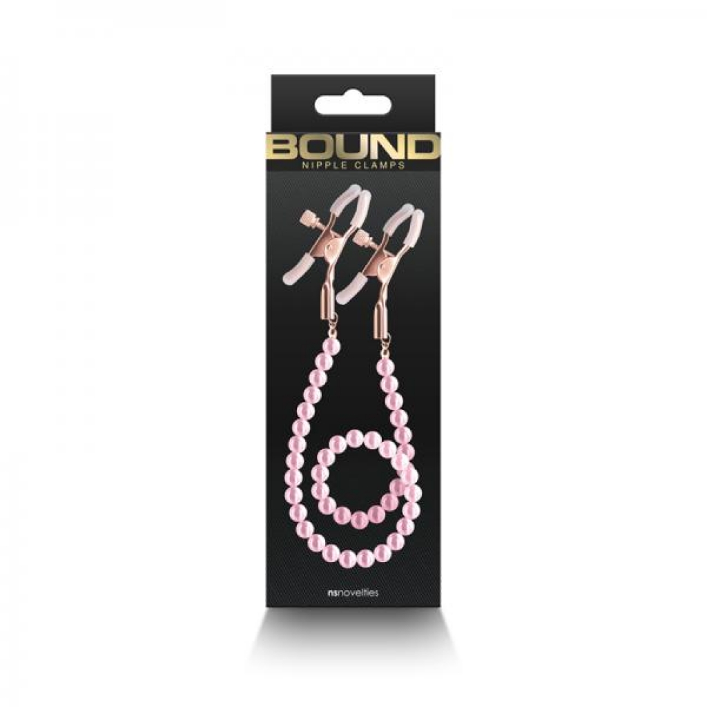 Bound Nipple Clamps - Pink