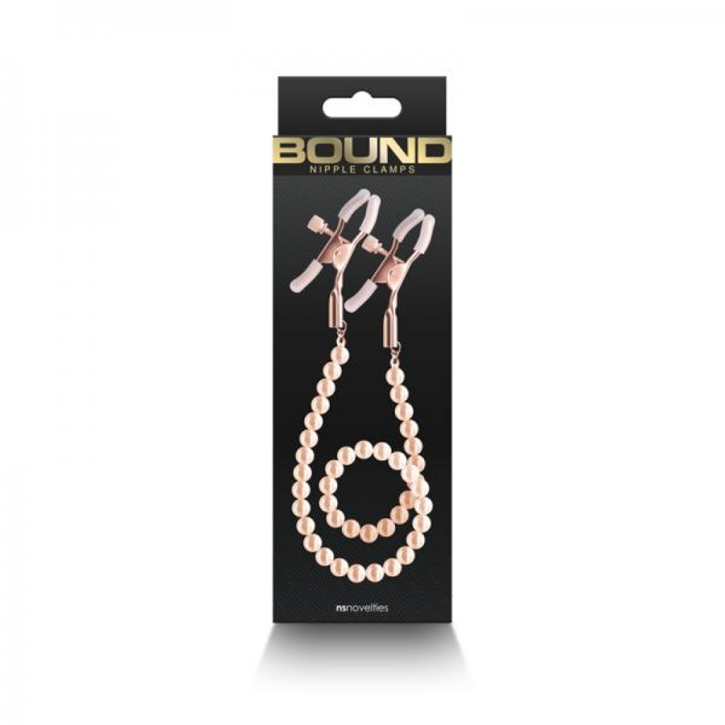 Bound Nipple Clamps - Rose Gold Elegance