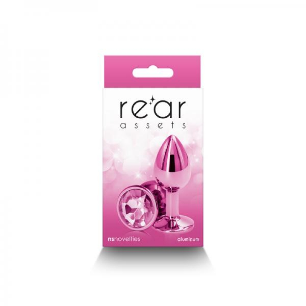 Rear Assets Metal Anal Plug - Small Pink