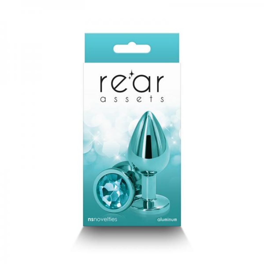 Rear Assets Metal Anal Plug Medium Teal