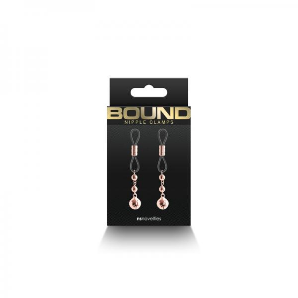 Bound Nipple Clamps: Elegant Rose Gold Design