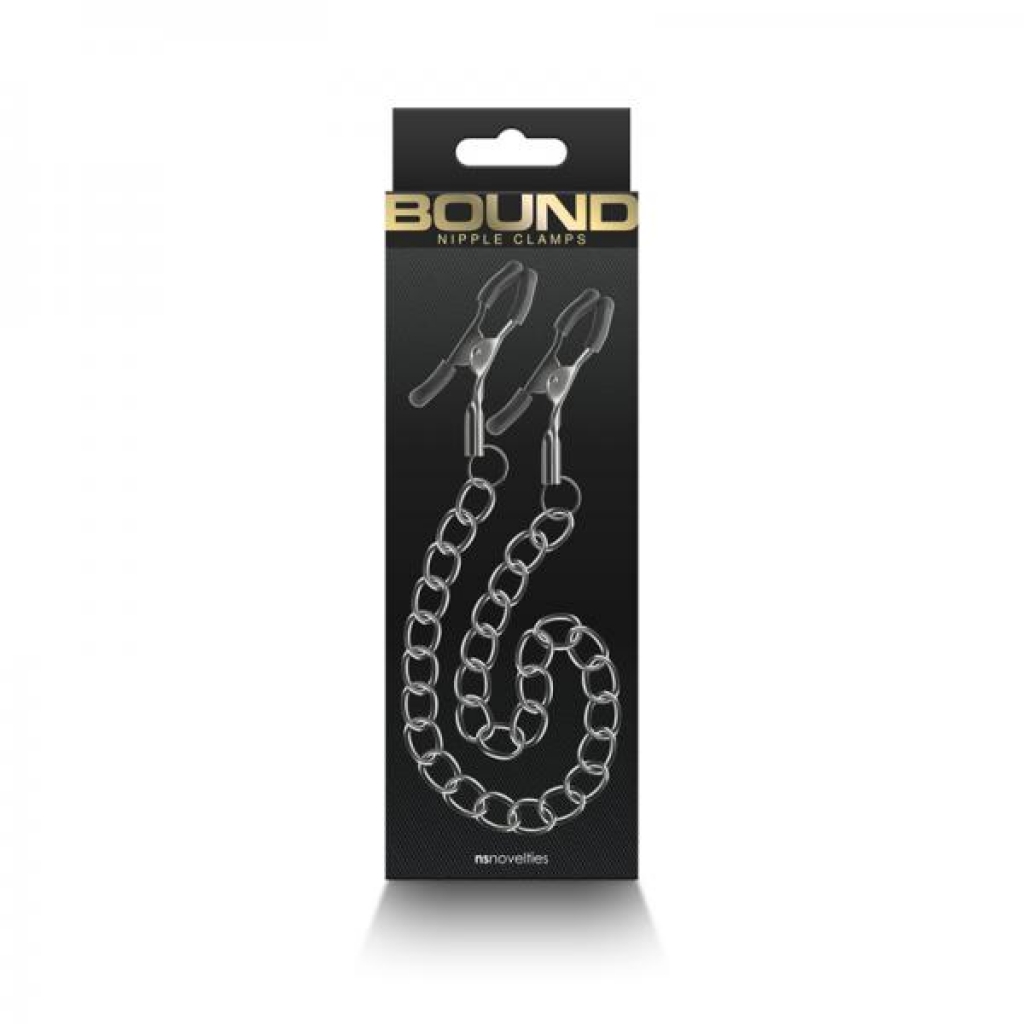 Bound Nipple Clamps DC2 - Gunmetal Smoke - Sensual Restraint