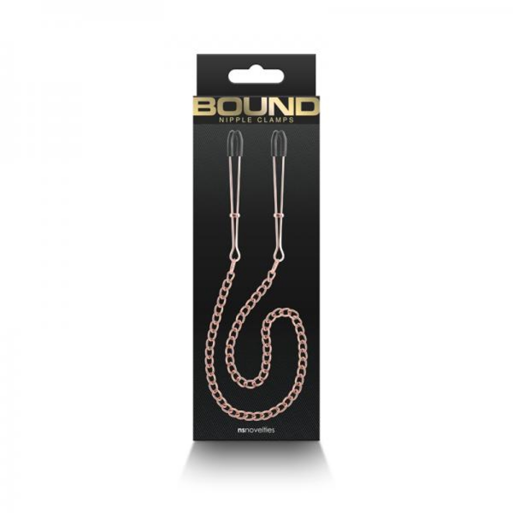 Bound Nipple Clamps - Rose Gold