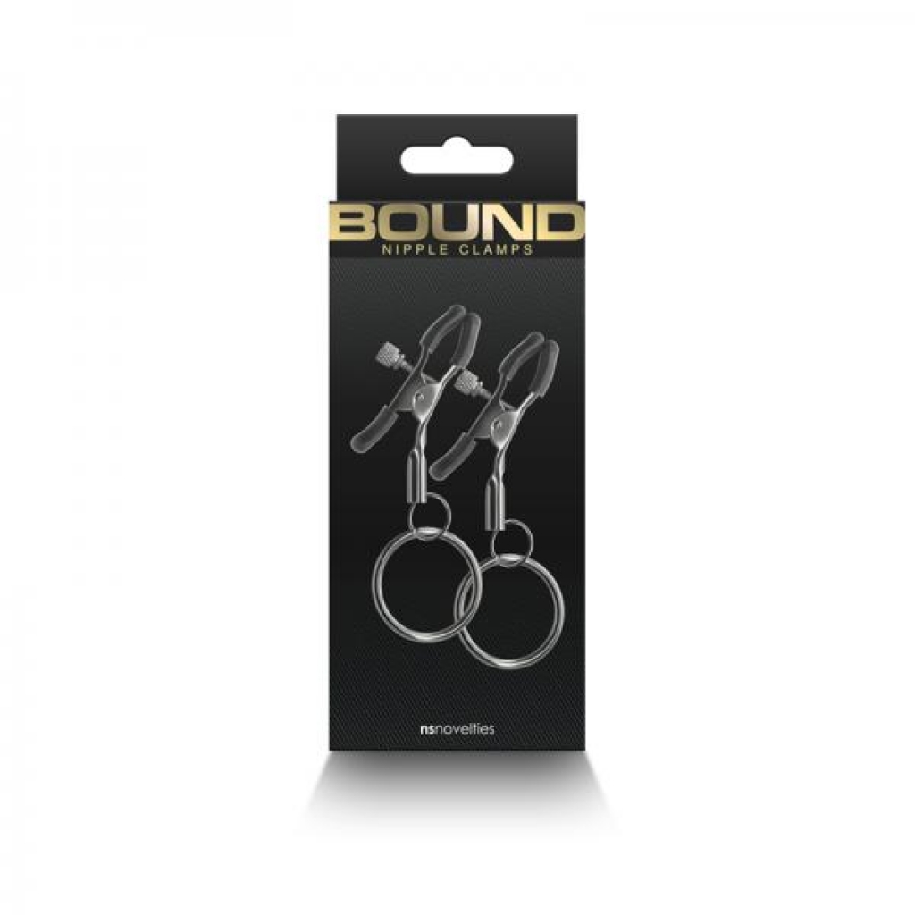 Bound Adjustable Nipple Clamps - C2 Gunmetal Smoke