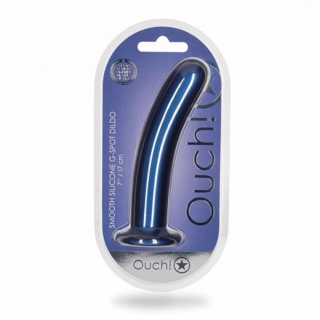 Ouch! Smooth Silicone G-Spot Dildo - 7 Inches