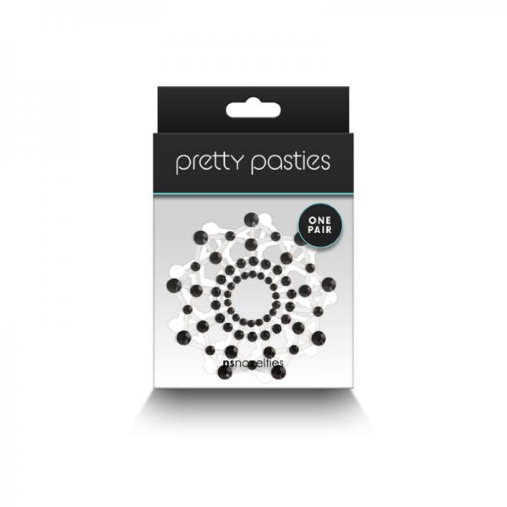 Pretty Pasties Charm III Nipple Covers - Black