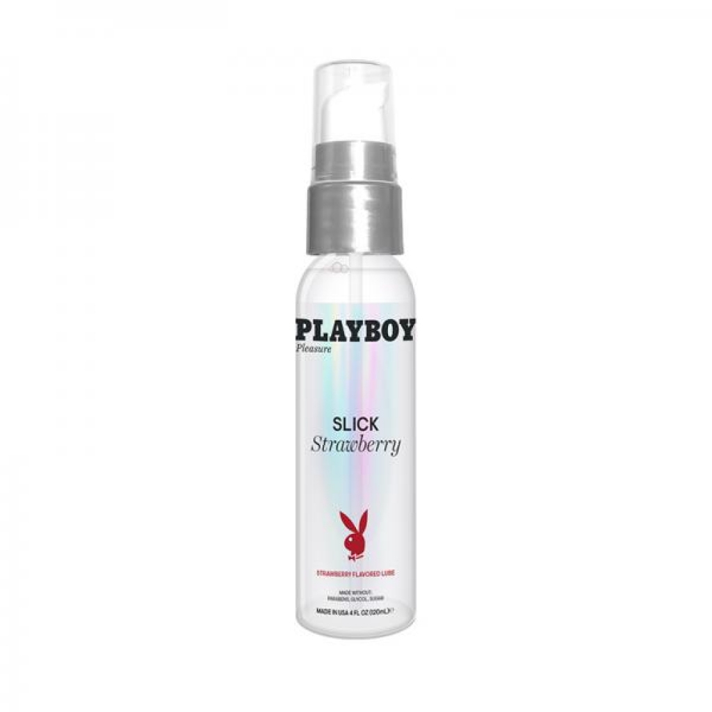 Playboy Slick Strawberry Flavored Water-Based Lubricant - 4oz