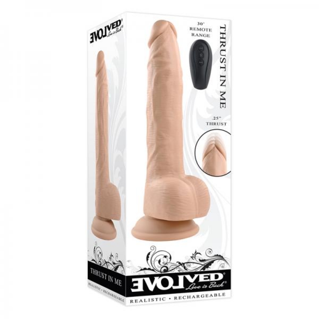 Evolved Thrust In Me - Rechargeable Thrusting Vibrating Dildo