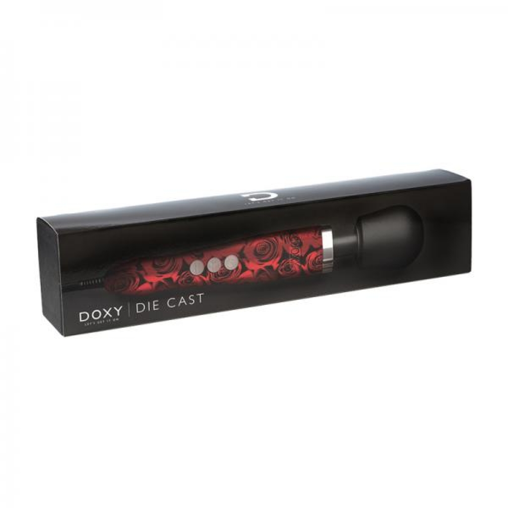 Doxy Die Cast Wand Vibrator - Roses Smoke