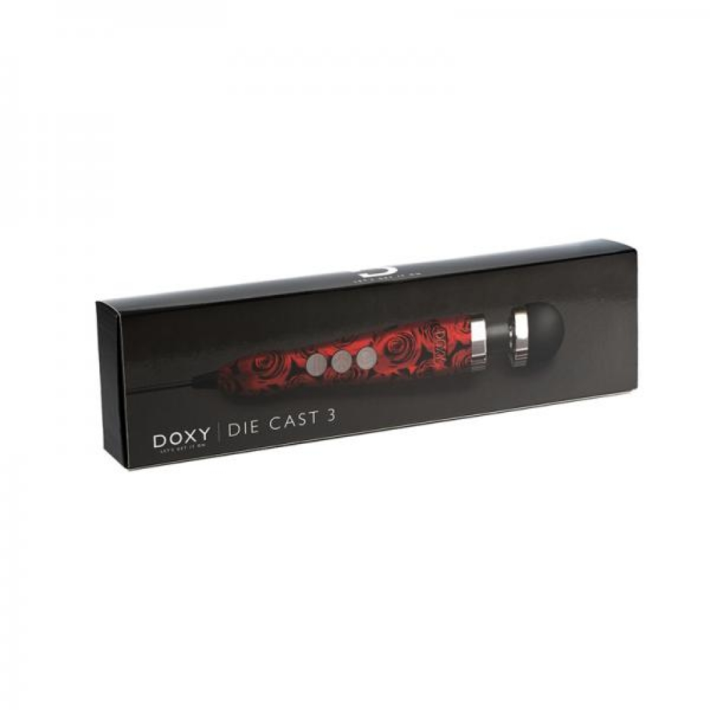 Doxy Die Cast 3 Compact Wand Vibrator - Roses