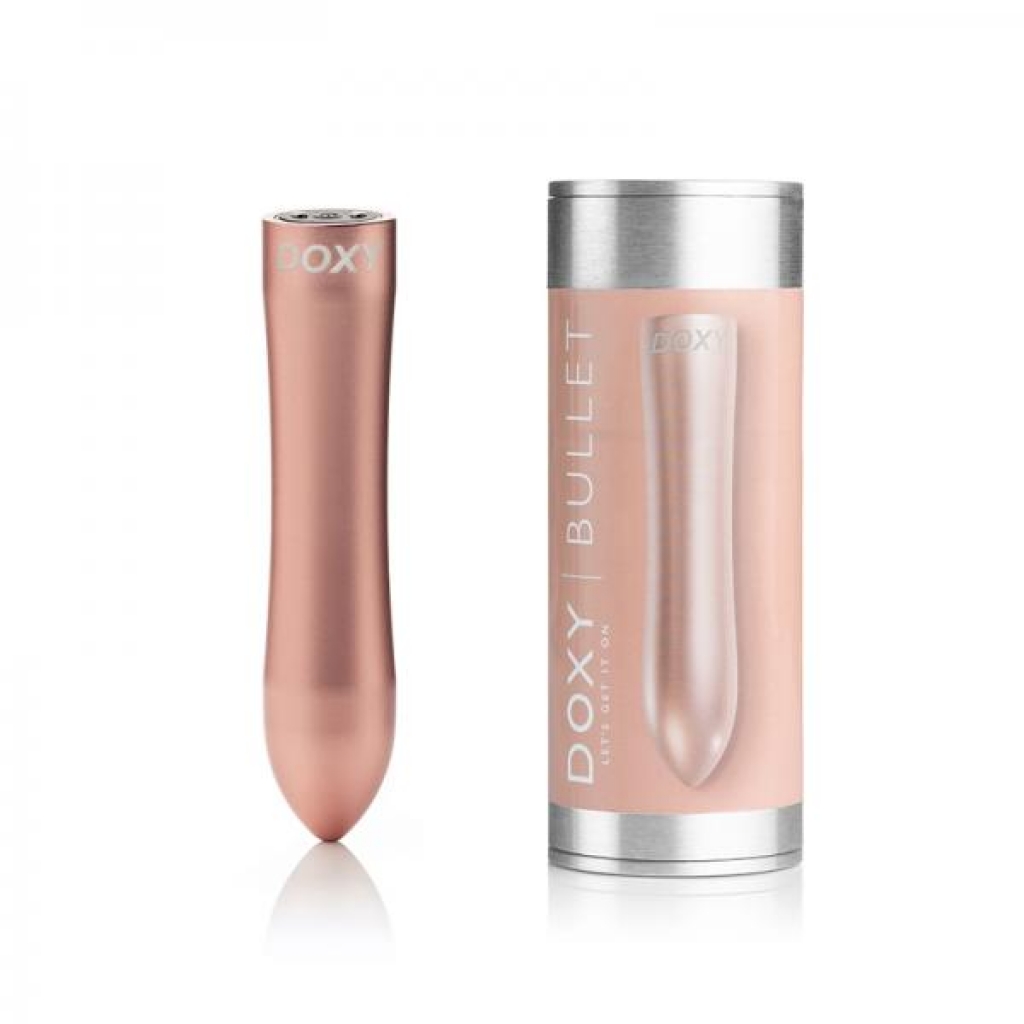 Doxy Bullet Rechargeable Vibrator in Rose Gold