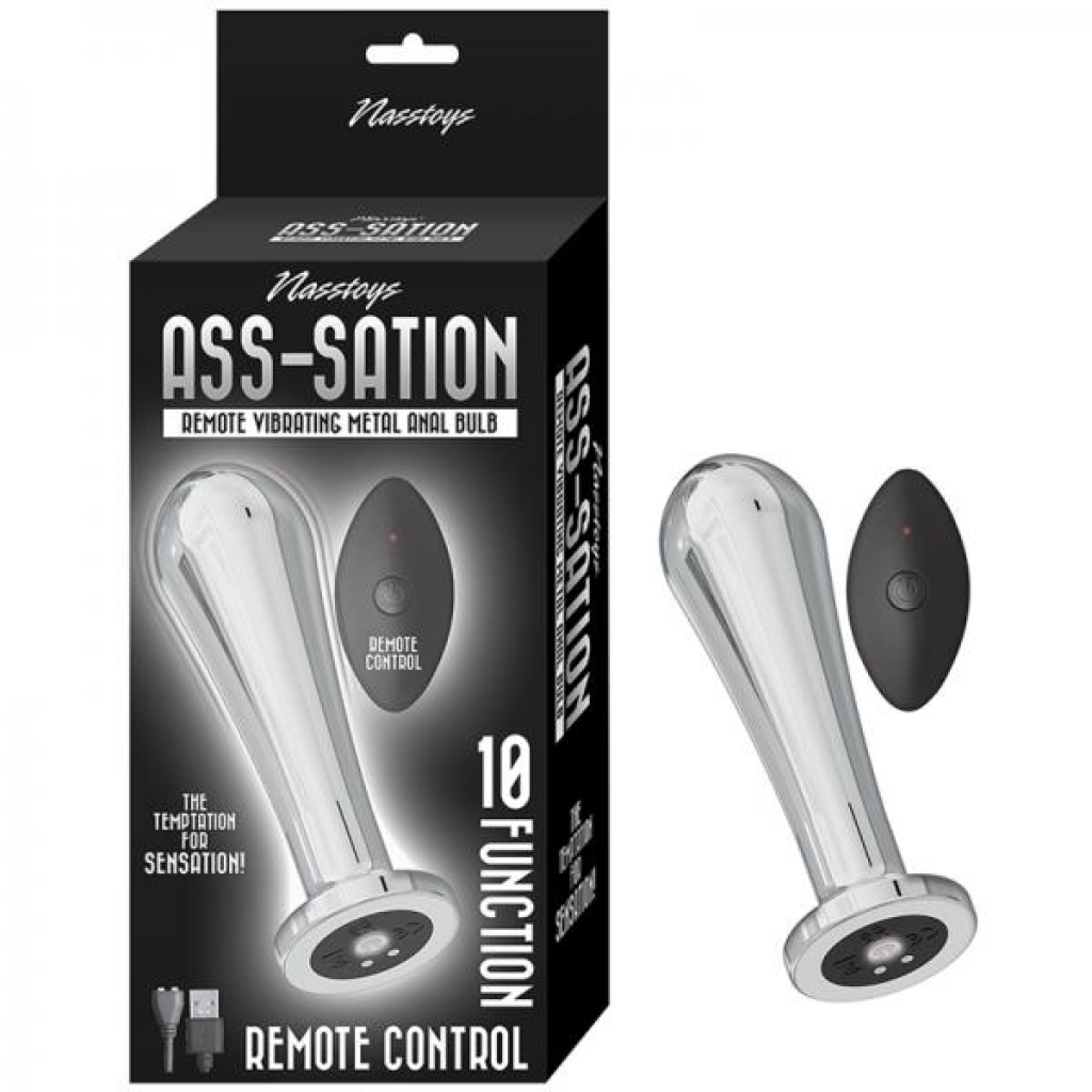 Nasstoys Remote Controlled Vibrating Metal Anal Bulb