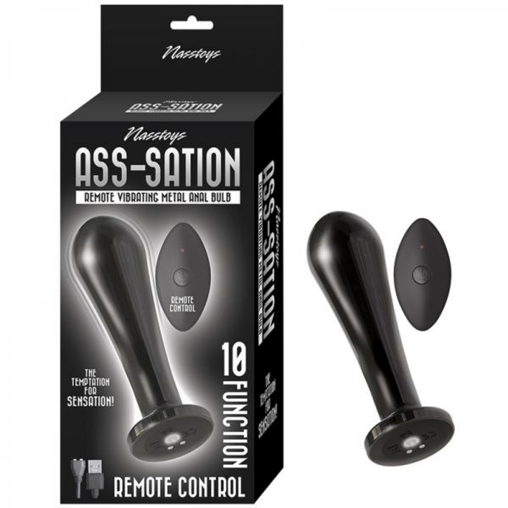 Remote-Controlled Vibrating Metal Anal Bulb