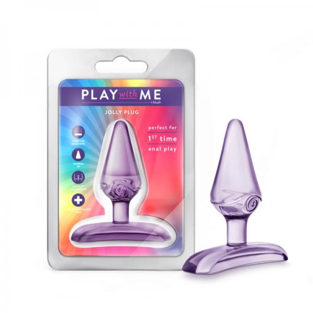 Blush Play With Me Jolly Plug - Beginner-Friendly - Purple