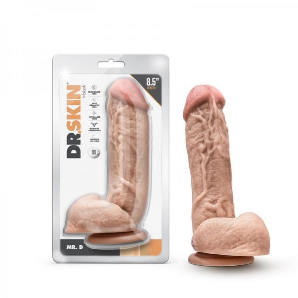 Dr. Skin Mr. D Dildo - 8.5 In. Beige