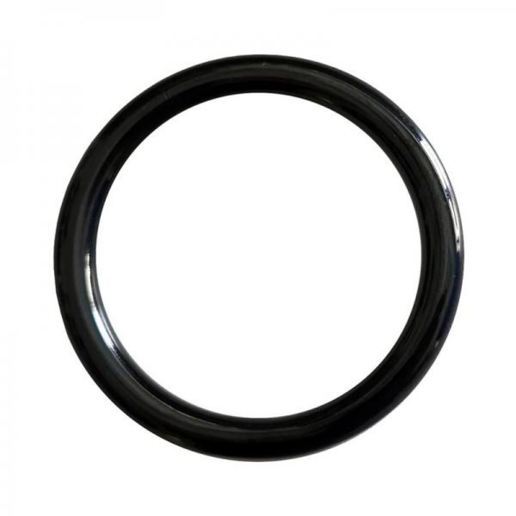 Rouge Stainless Steel Round 45mm Cock Ring in Black