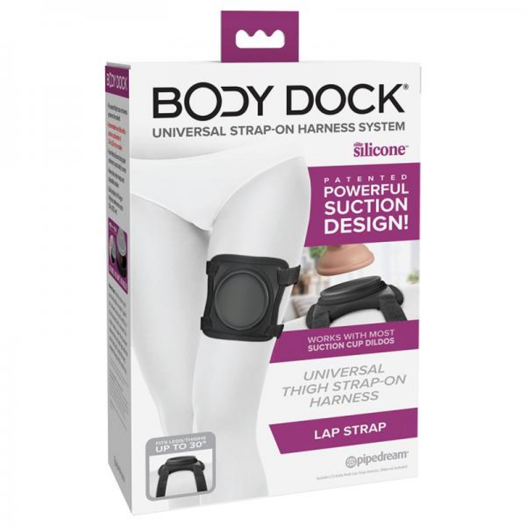 Body Dock Lap Strap Silicone Harness - Black