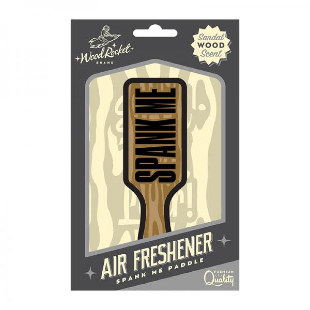 Wood Rocket Air Freshener - Spank Me Paddle