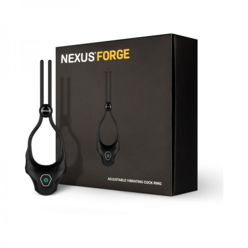 Nexus Forge Adjustable Vibrating Cock Ring - Black