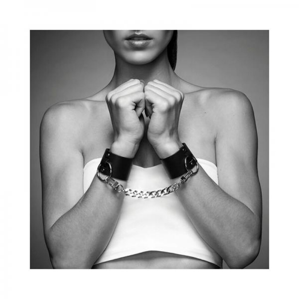 Bijoux Indiscrets Maze Wide Cuffs - Black