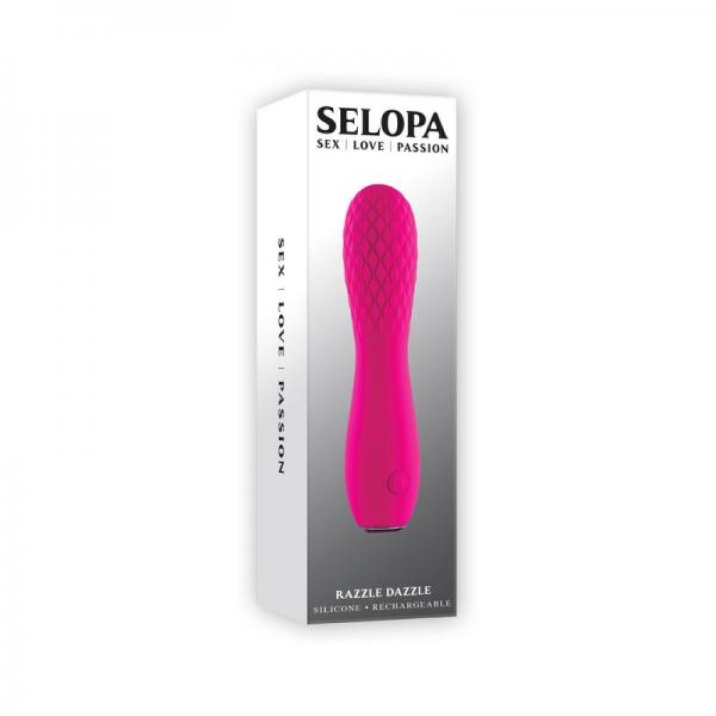 Selopa Razzle Dazzle Rechargeable Vibrator - Silicone Pink