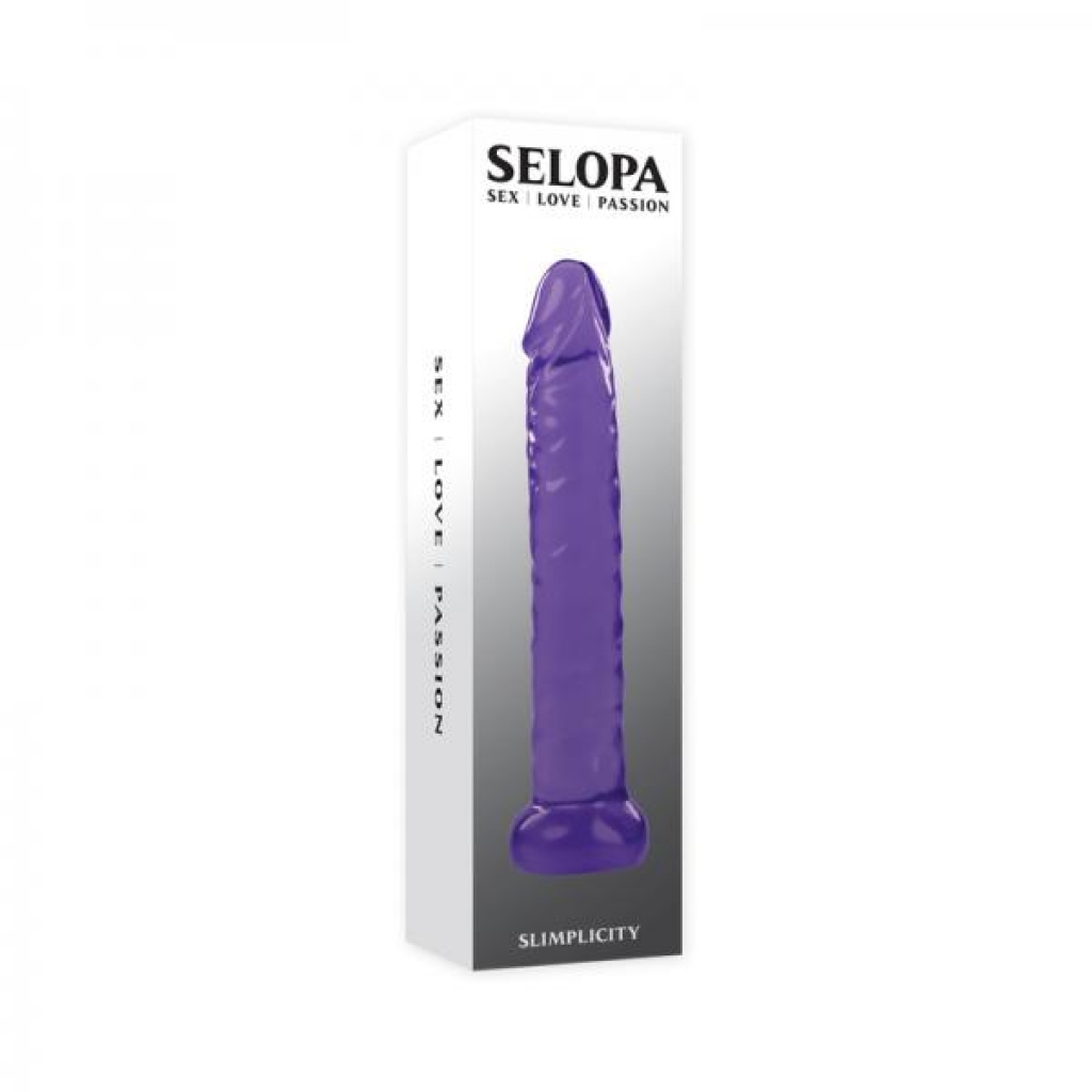 Selopa Slimplicity 6 Inch Jelly Dong - Purple