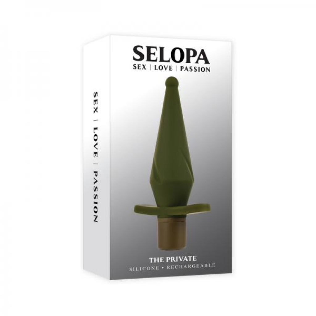 Selopa The Private Rechargeable Butt Plug - Green