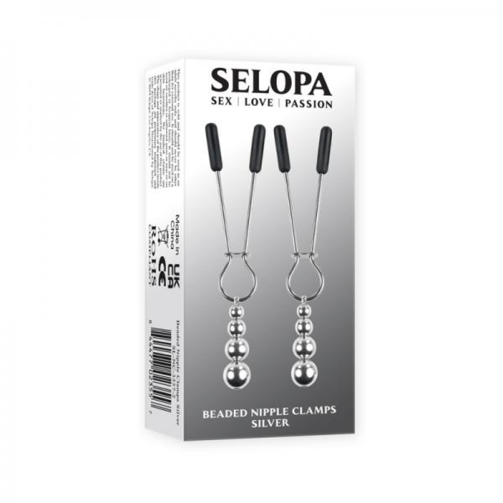 Selopa Beaded Nipple Clamps - Stainless Steel