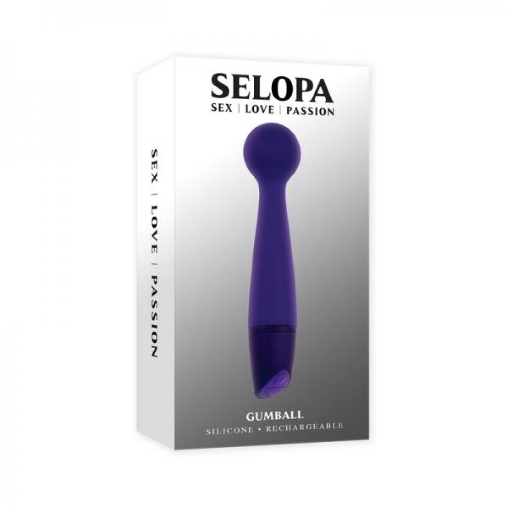 Gumball Rechargeable Slim Wand - Versatile Pleasure in Purple