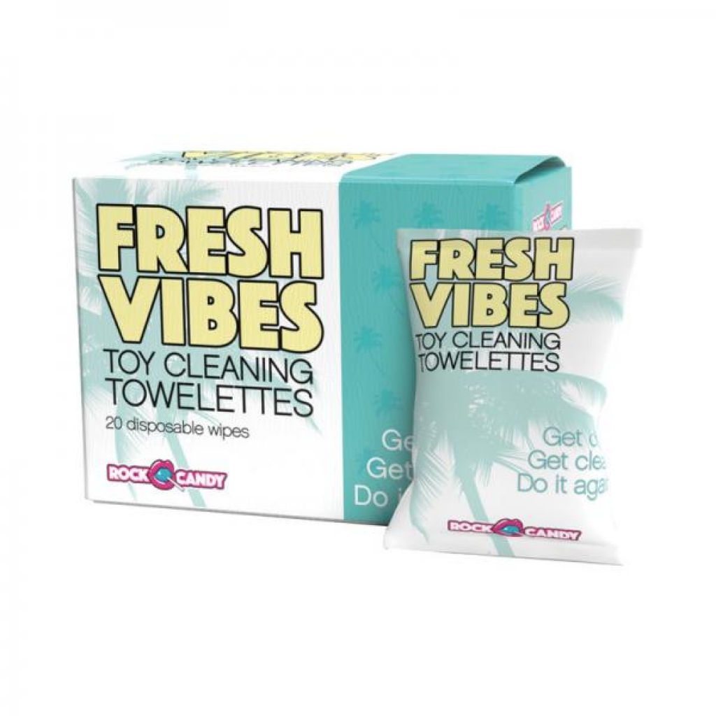 Fresh Vibes Toy Cleaning Towelettes Box 20-count