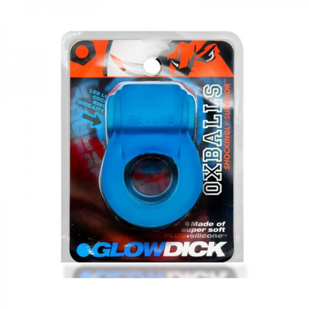 Oxballs Glowdick Cockring with LED - Blue Ice