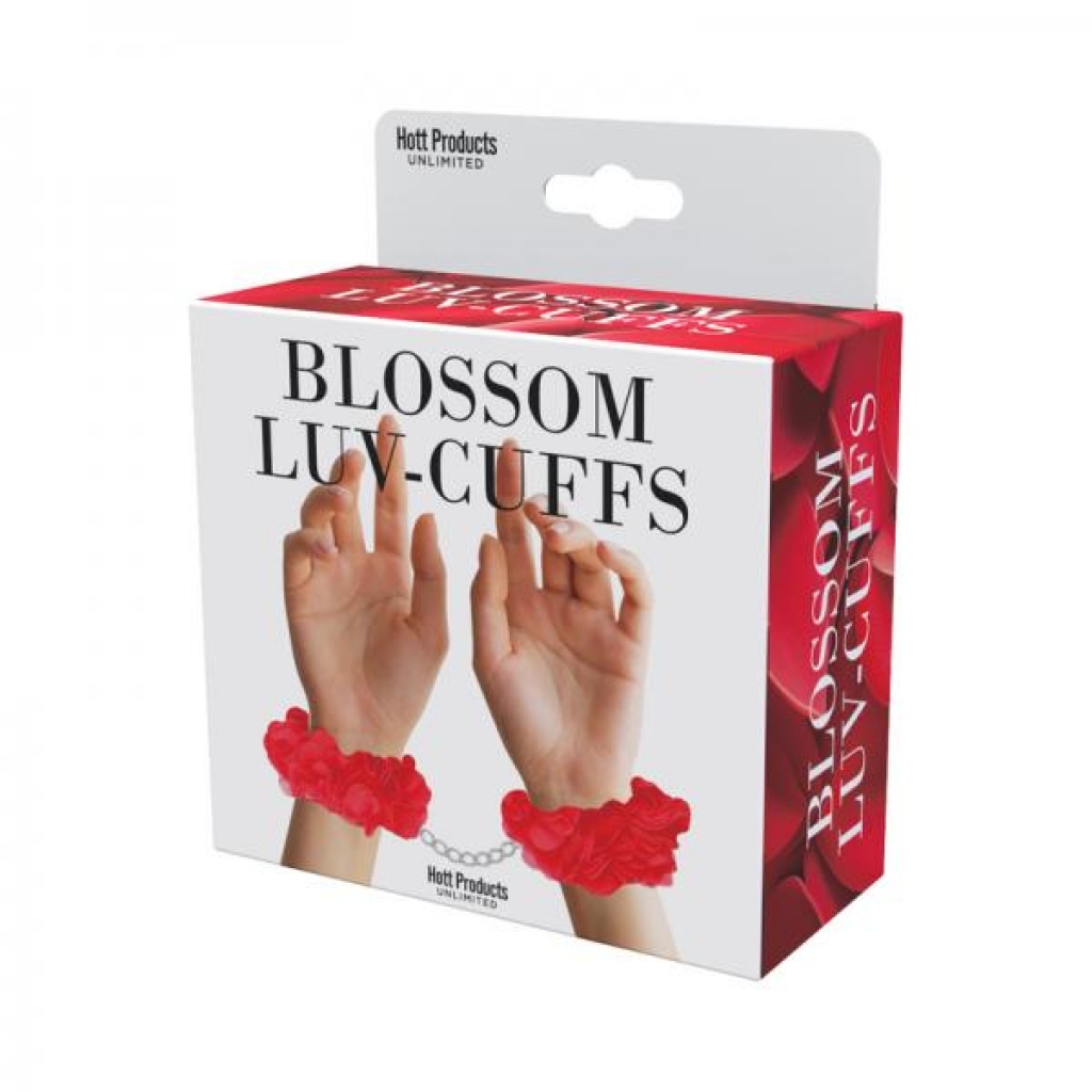 Blossom Luv Cuffs Flower Hand Cuffs - Red