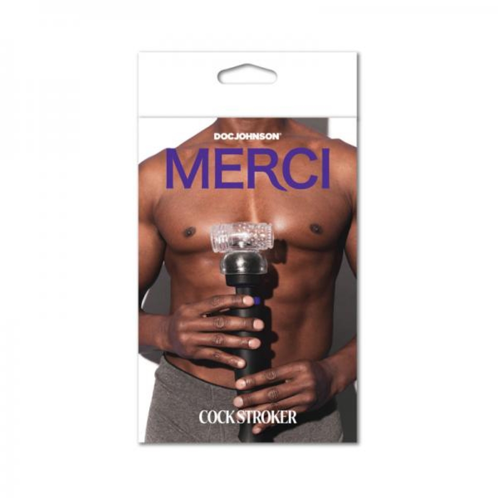 Merci Wand Attachment Cock Stroker - Clear