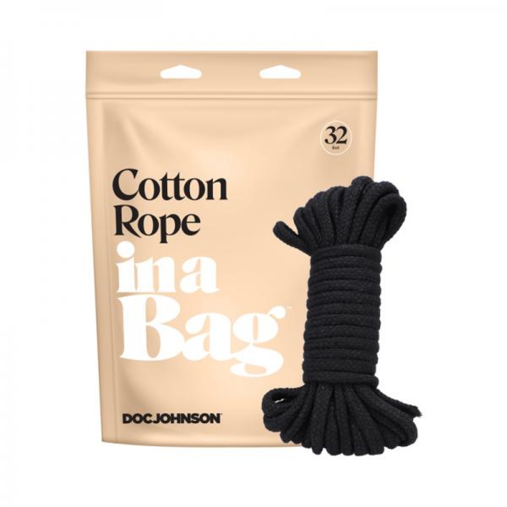 32ft Cotton Rope - Black