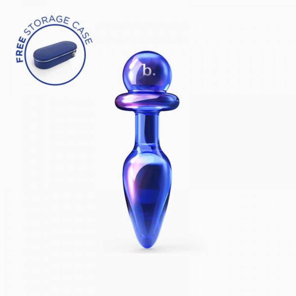 Biird Anii Glass Anal Plug - Blue