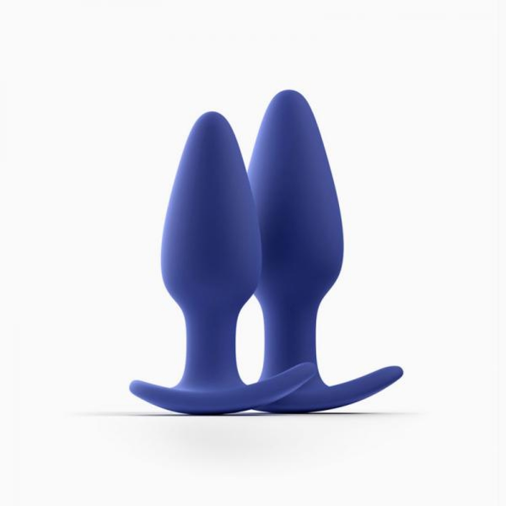 Biird Regii Two-Piece Anal Plug Set - Blue