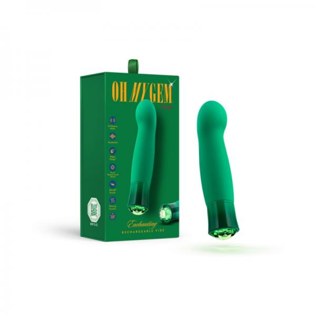 Oh My Gem Enchanting Pleasure Device - Turquoise Green