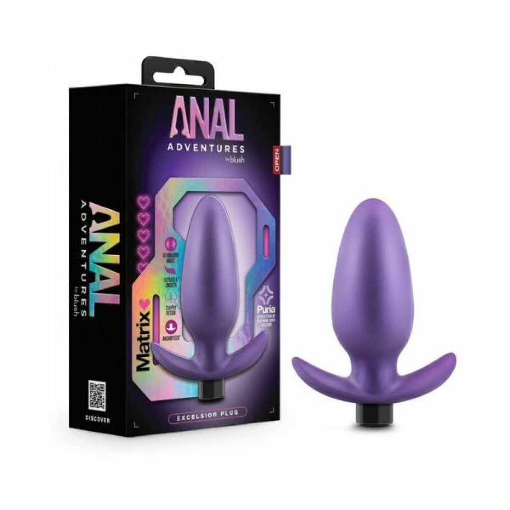 Anal Adventures Matrix Excelsior Plug - Iridescent Violet