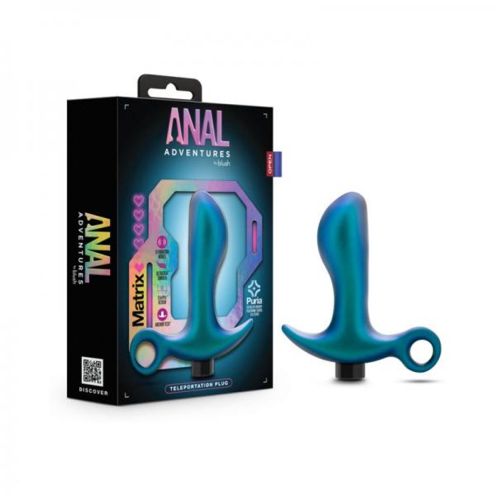 Anal Adventures Matrix Teleportation Plug - Lunar Blue