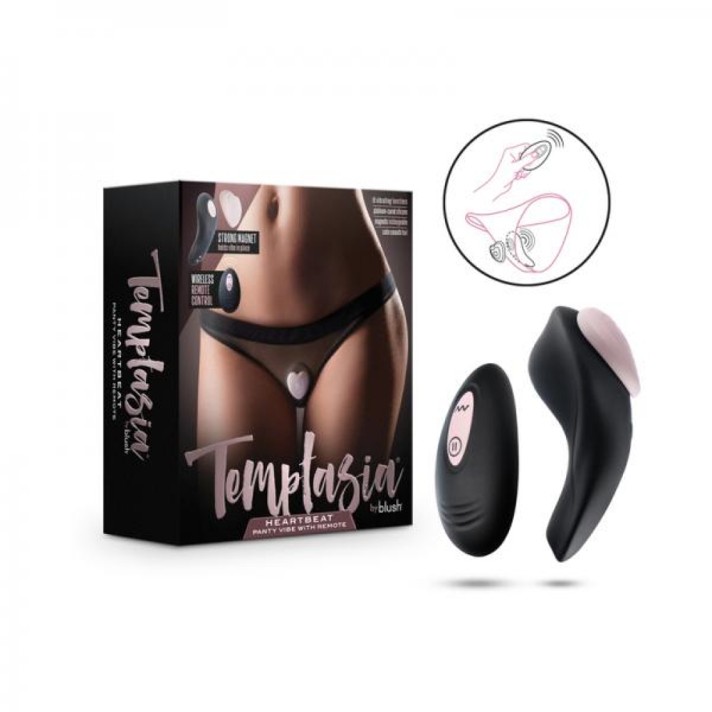 Temptasia Heartbeat Panty Vibe with Remote - Discreet Pleasure