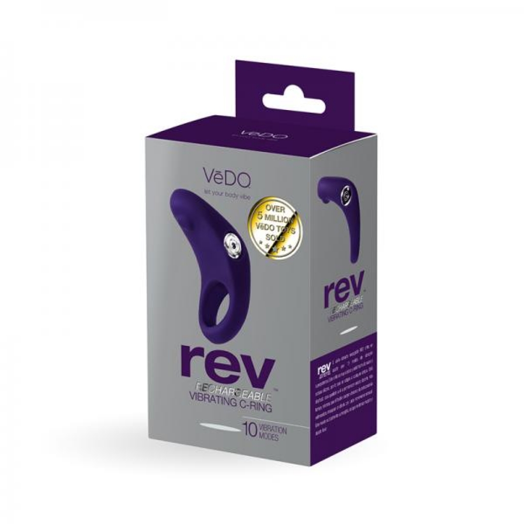 Vedo Rev - Rechargeable Vibrating C-Ring - Purple