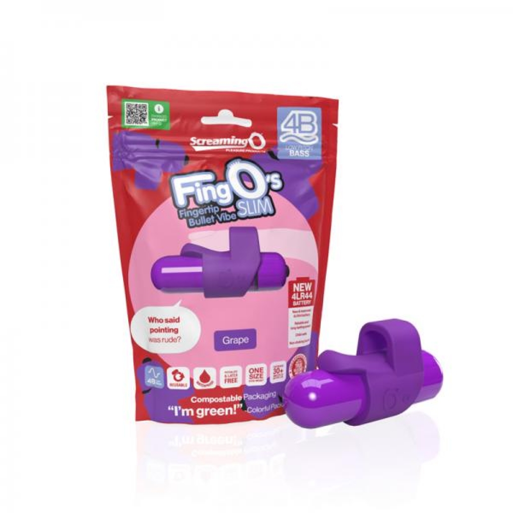 Screaming O 4B Fingo Slim - Grape Purple