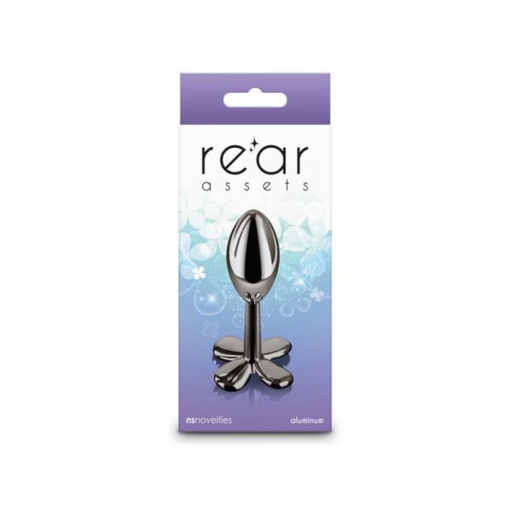 Rear Assets Clover Gunmetal Silver Anal Toys