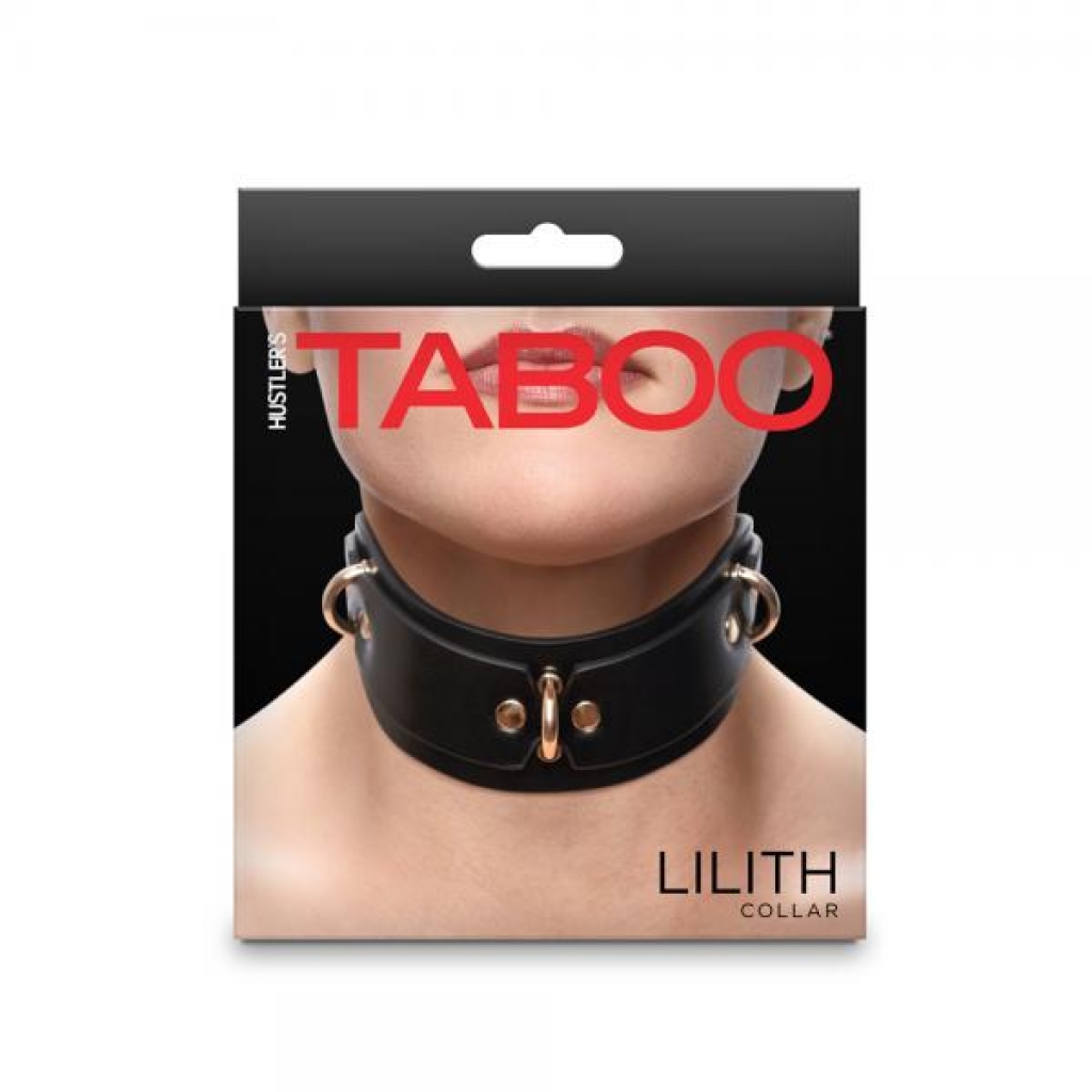 Luxurious Lilith Collar by Hustler Taboo - Black