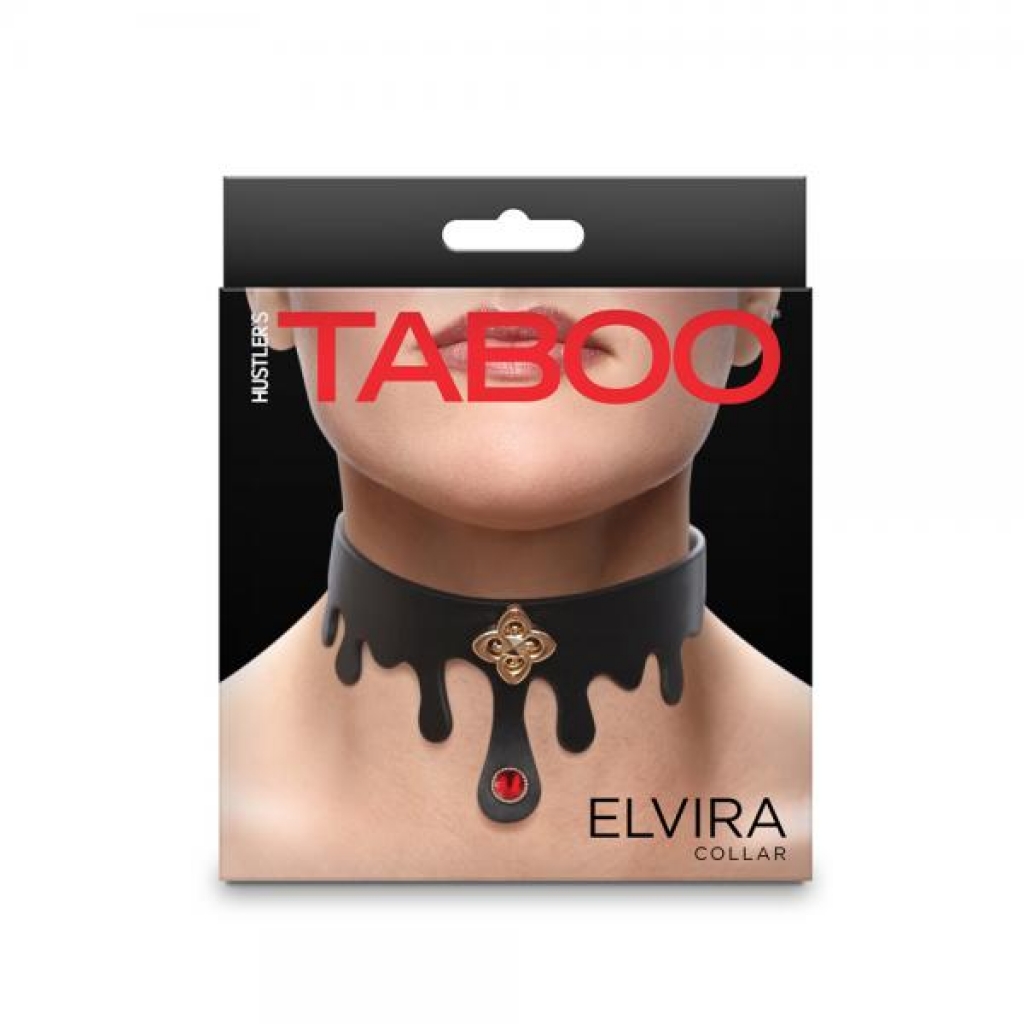 Hustler Taboo Elvira Collar - Exquisite Black