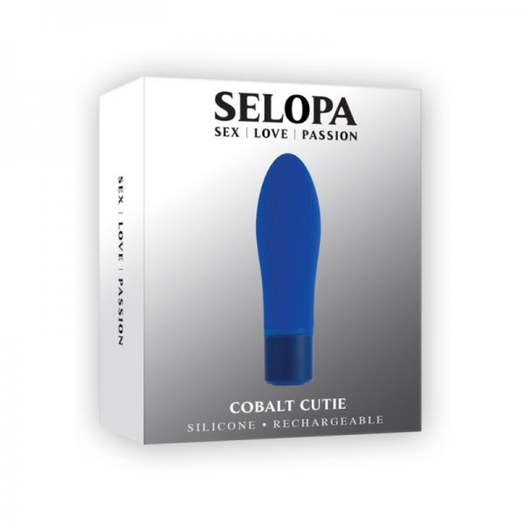 Selopa Cobalt Cutie Rechargeable Mini Vibrator - Blue