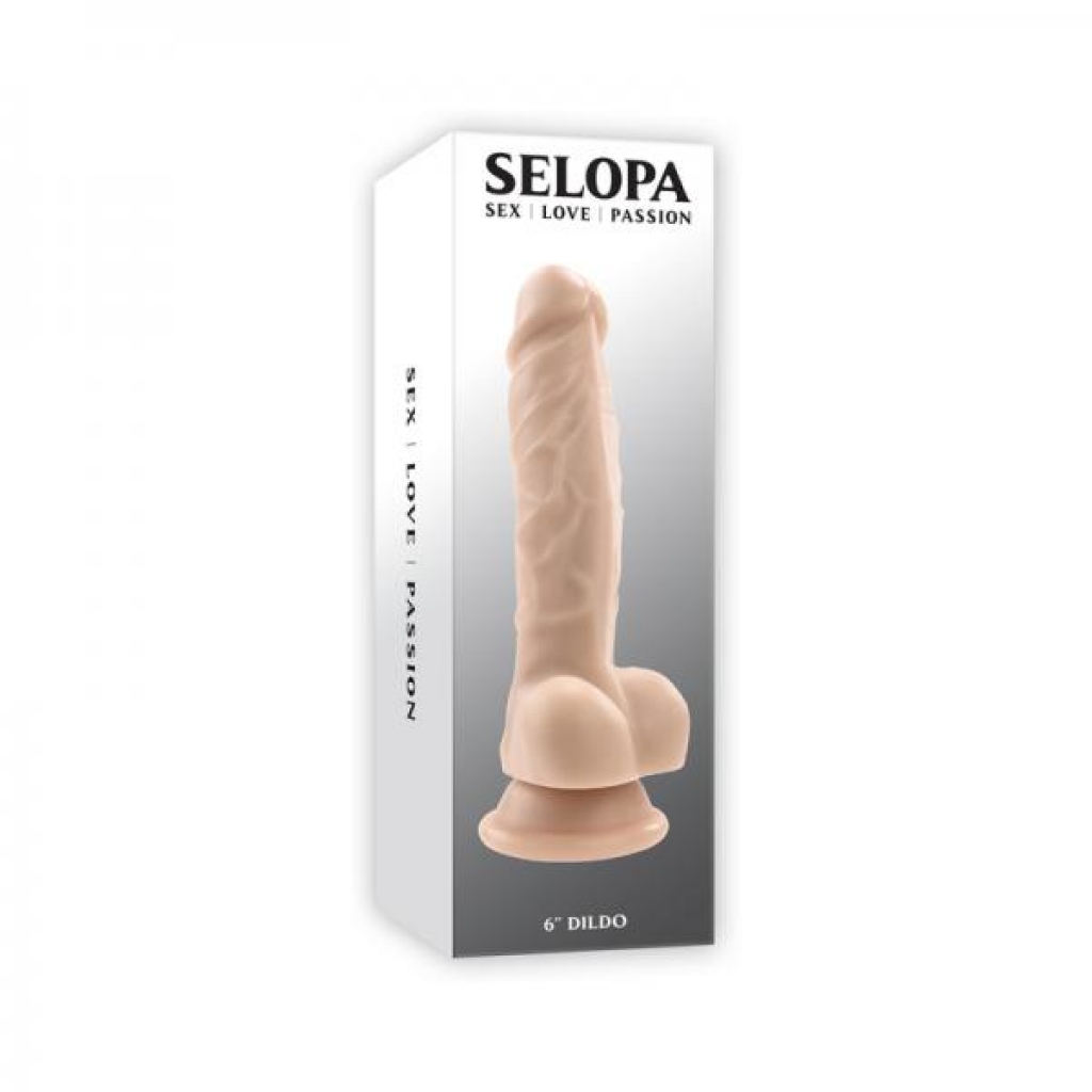 Selopa 6 Inch Dildo - Light Beige