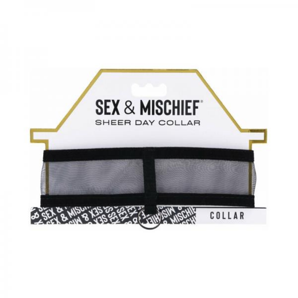 Sportsheets Sex & Mischief Sheer Day Collar - Gold