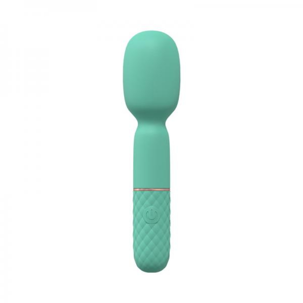 Rechargeable Mini-wand Vibrator - Waterproof Green