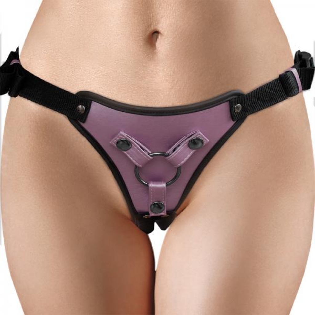 Ouch! Metallic Strap-On Harness - Rose Gold Purple